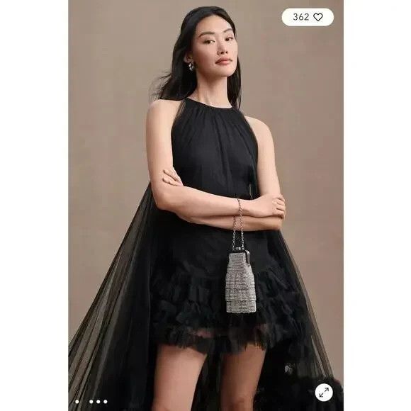 Mac Duggal Black High Low Dress - Picture 5 of 10